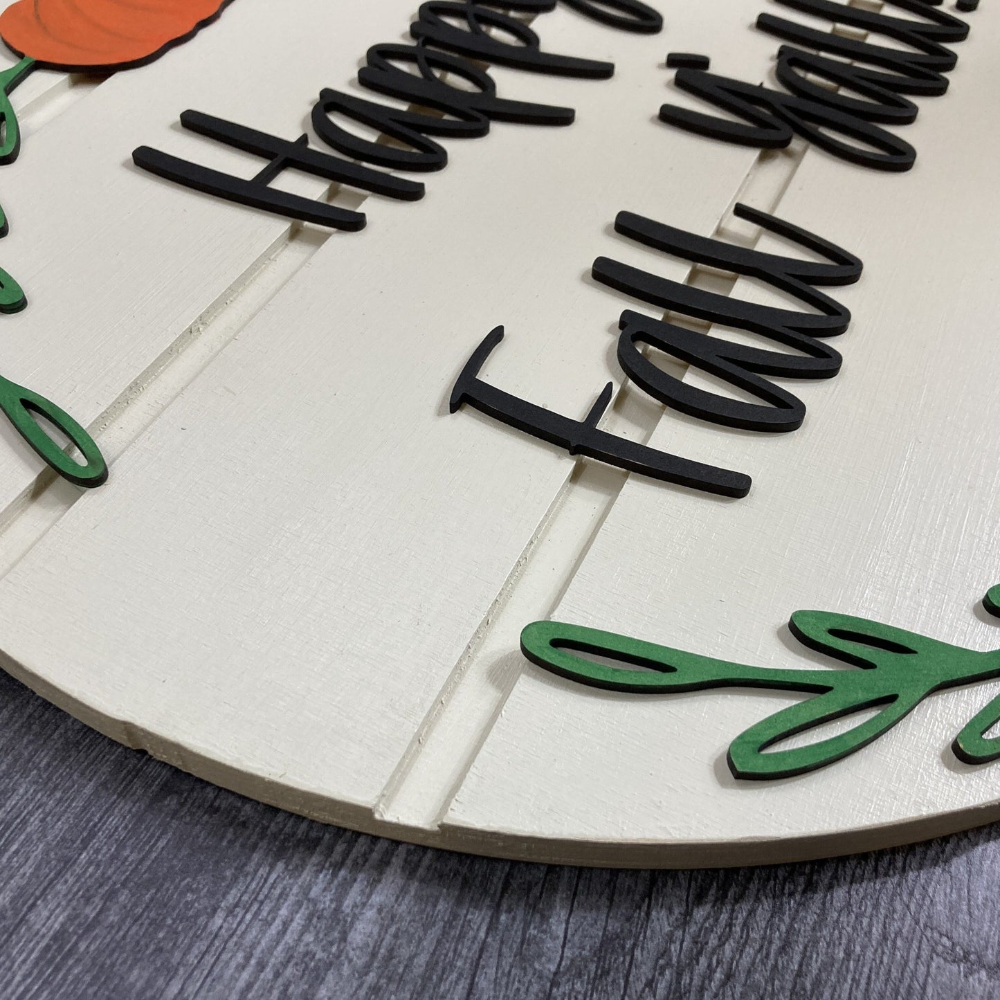 3D Fall sign (round)