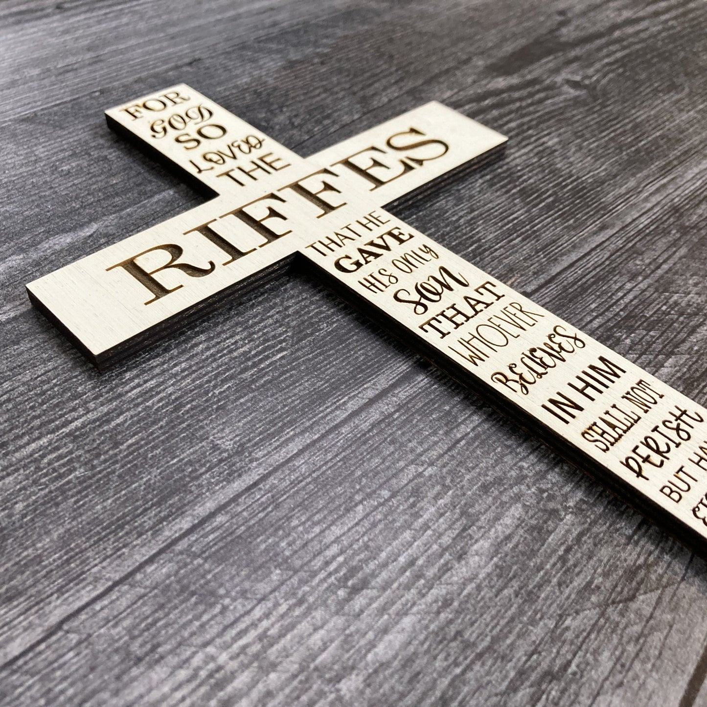 Personalized Cross with John 3:16