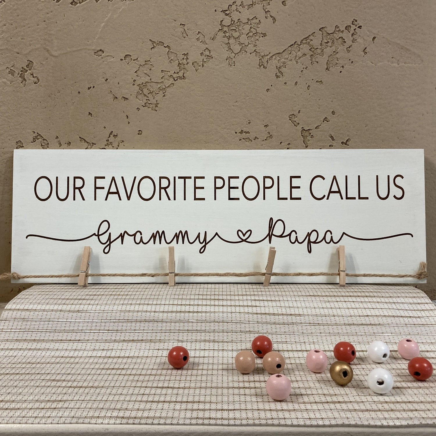 Engraved Picture Hanger (Grandparents)