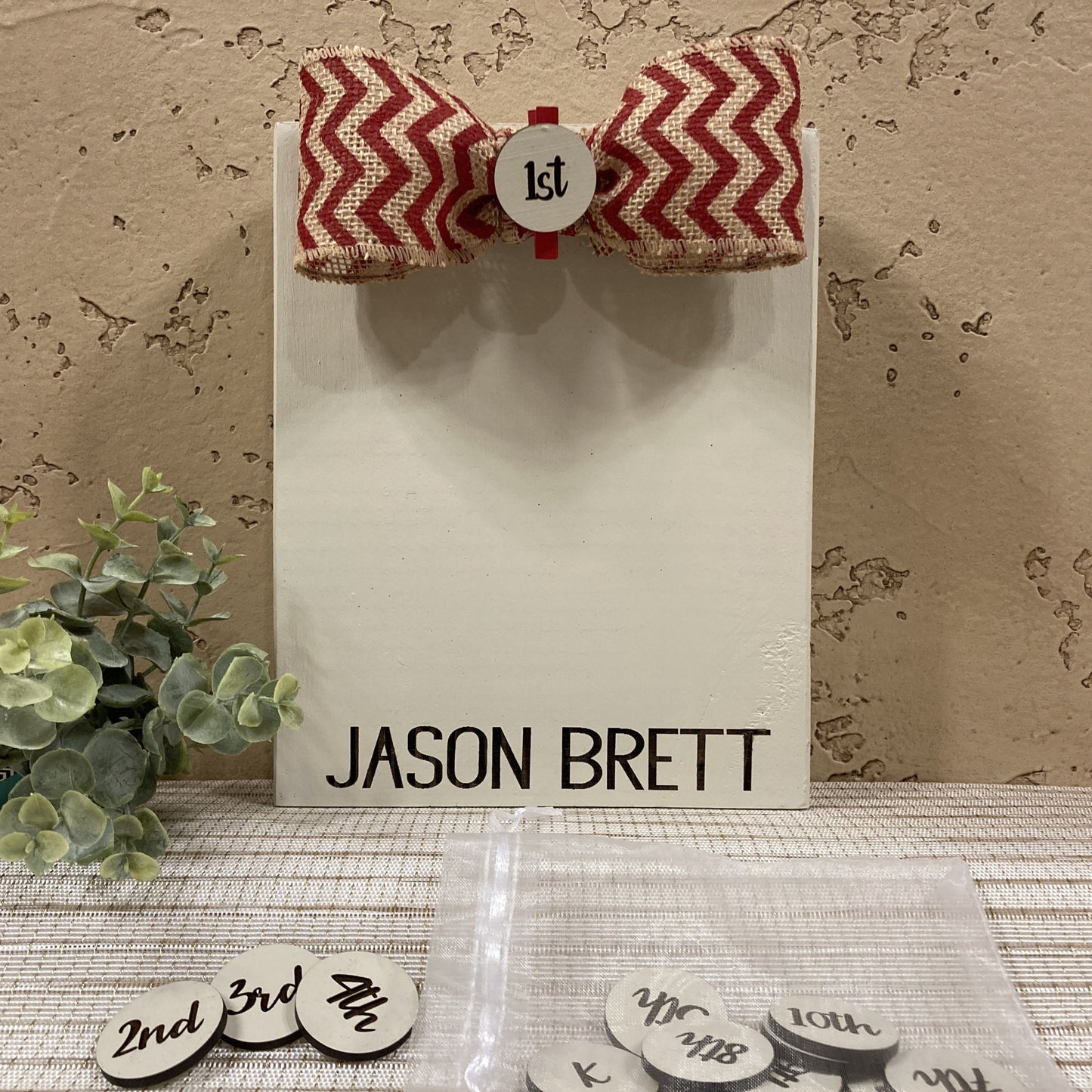 Engraved Photo Block with grade milestones