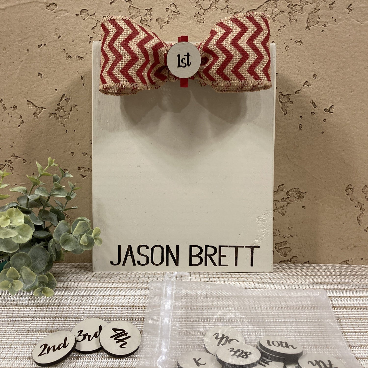 Engraved Photo Block with grade milestones