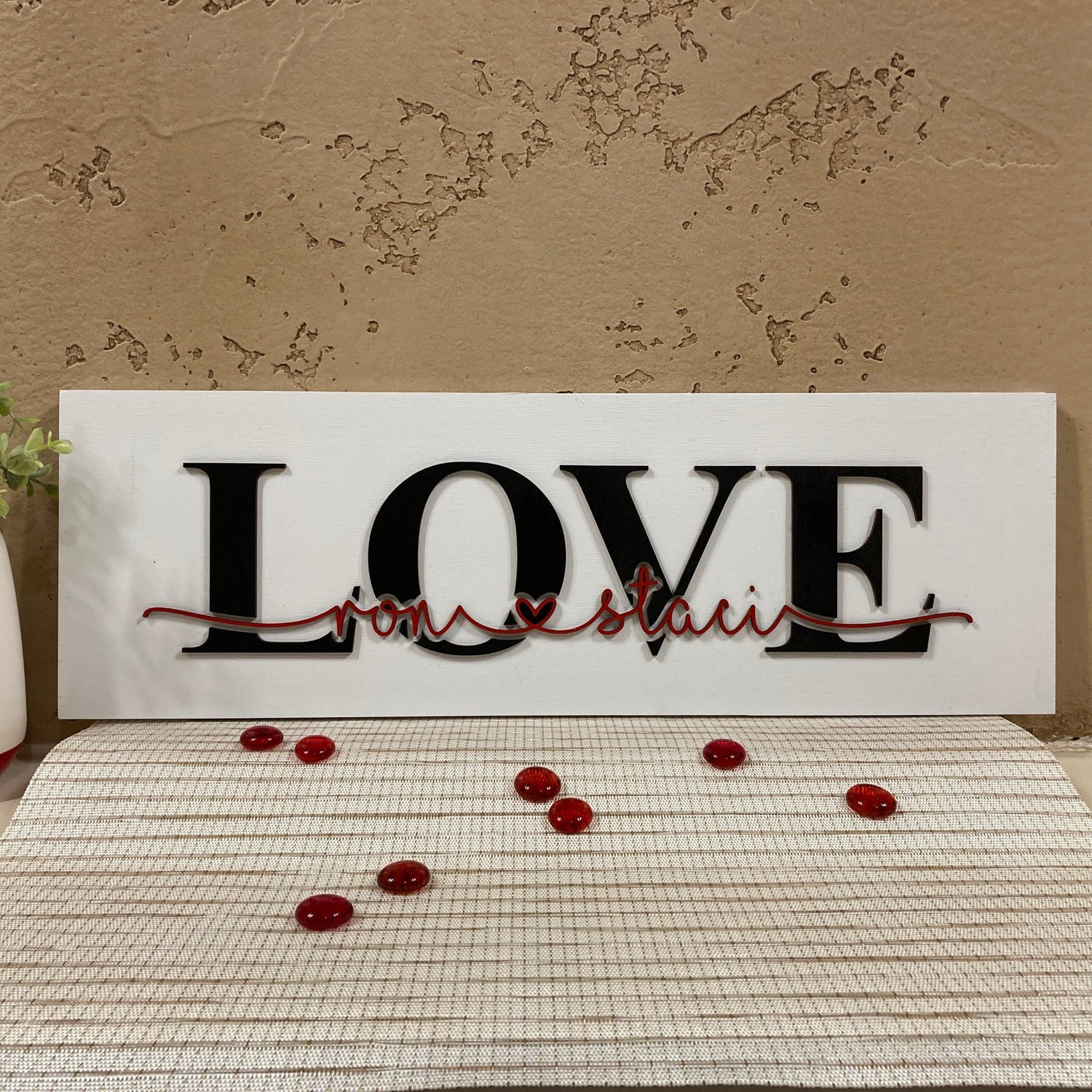 3D Love Sign (rectangle)
