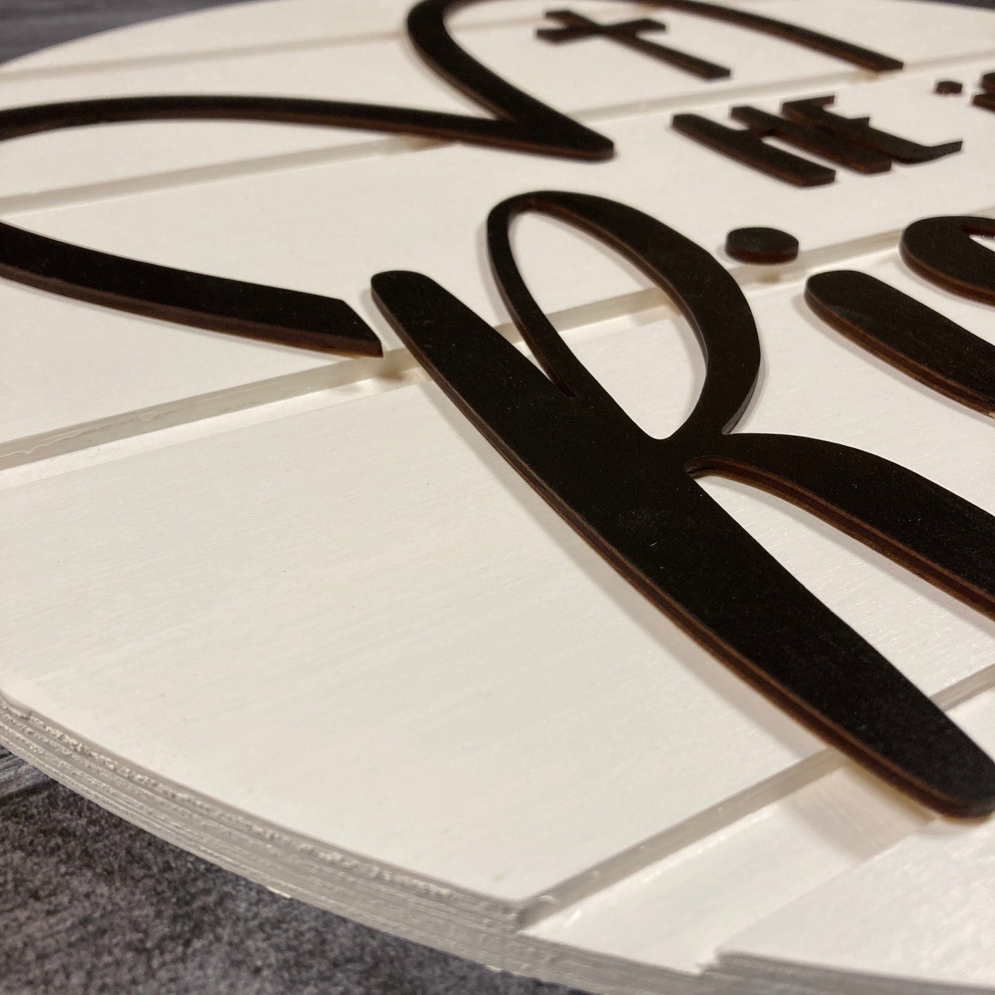 3D Risen Sign (round)