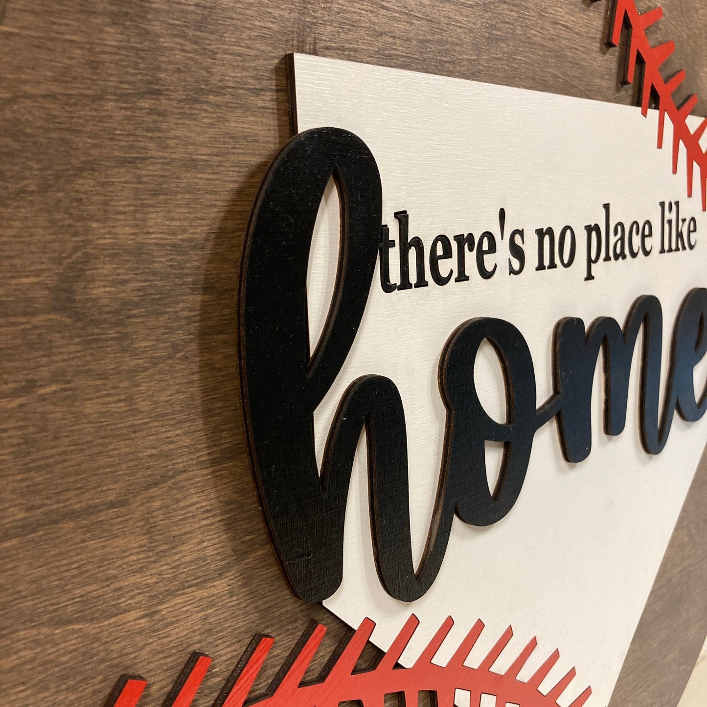3D No Place Like Home Sign (round)