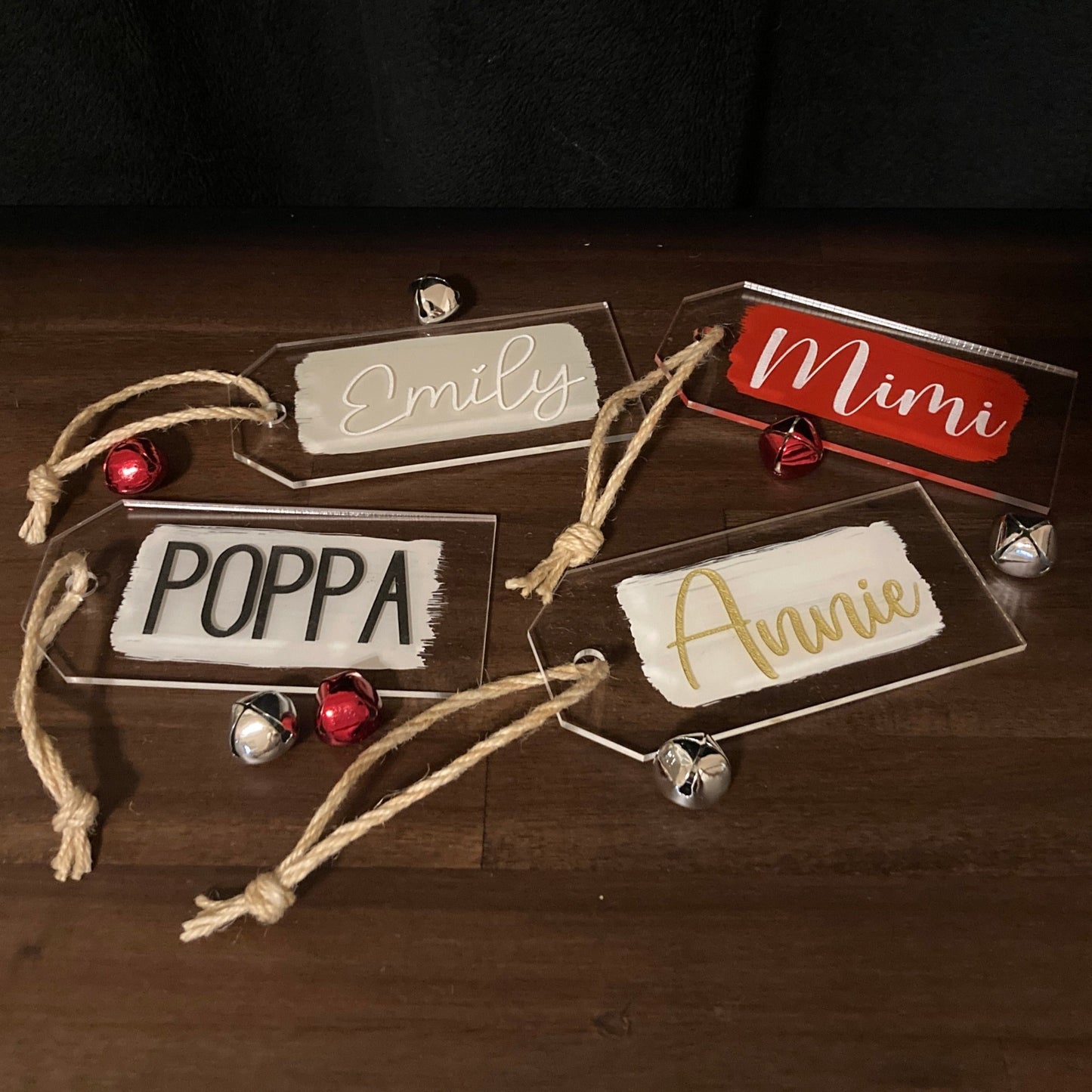 Christmas Stocking Name Tag (acrylic)