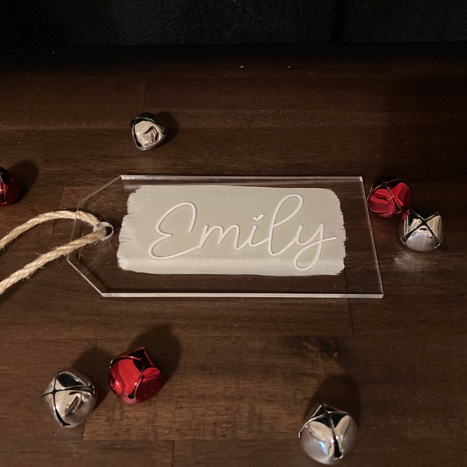 Christmas Stocking Name Tag (acrylic)