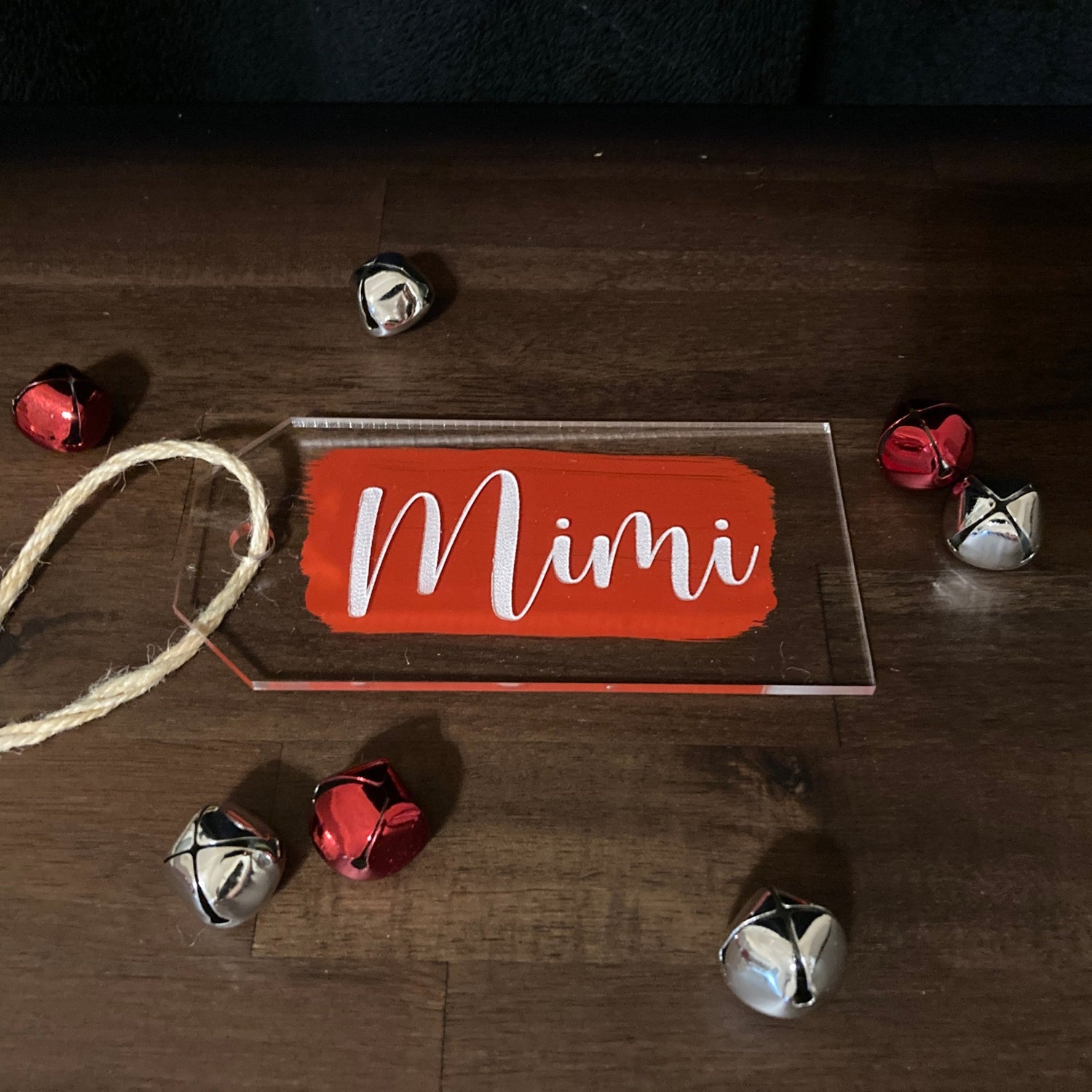 Christmas Stocking Name Tag (acrylic)