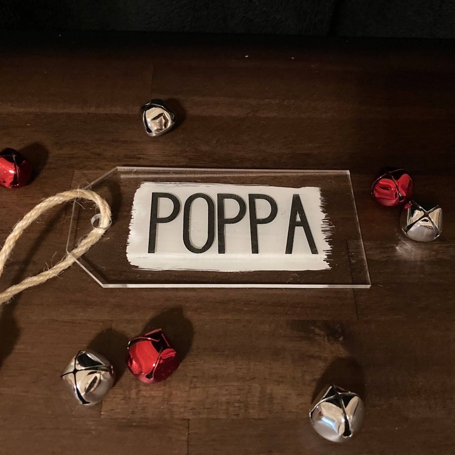 Christmas Stocking Name Tag (acrylic)