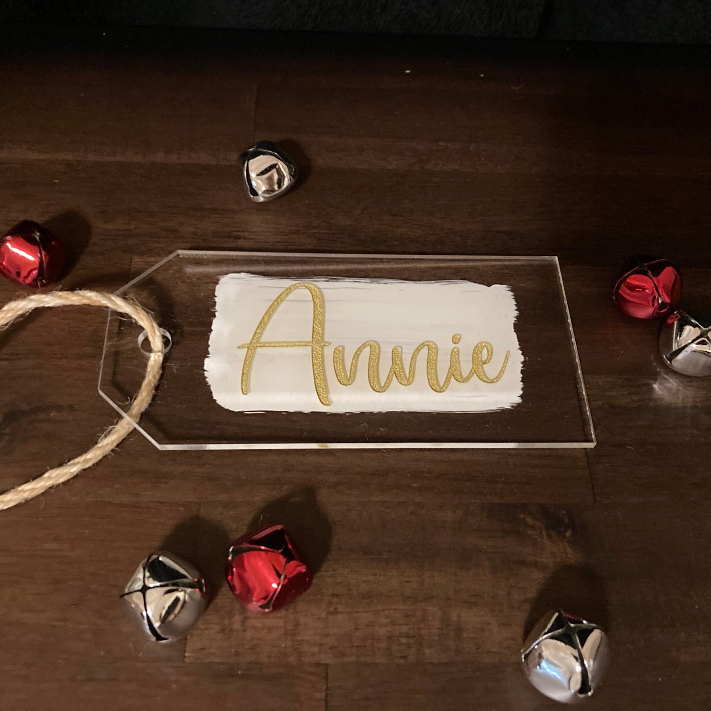 Christmas Stocking Name Tag (acrylic)