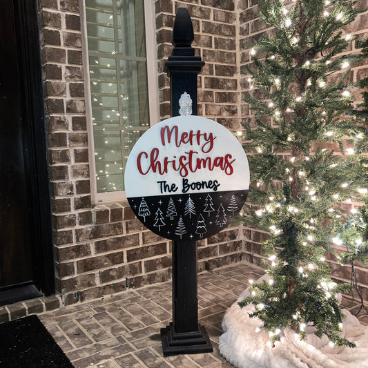 3D Christmas Sign (round) Success