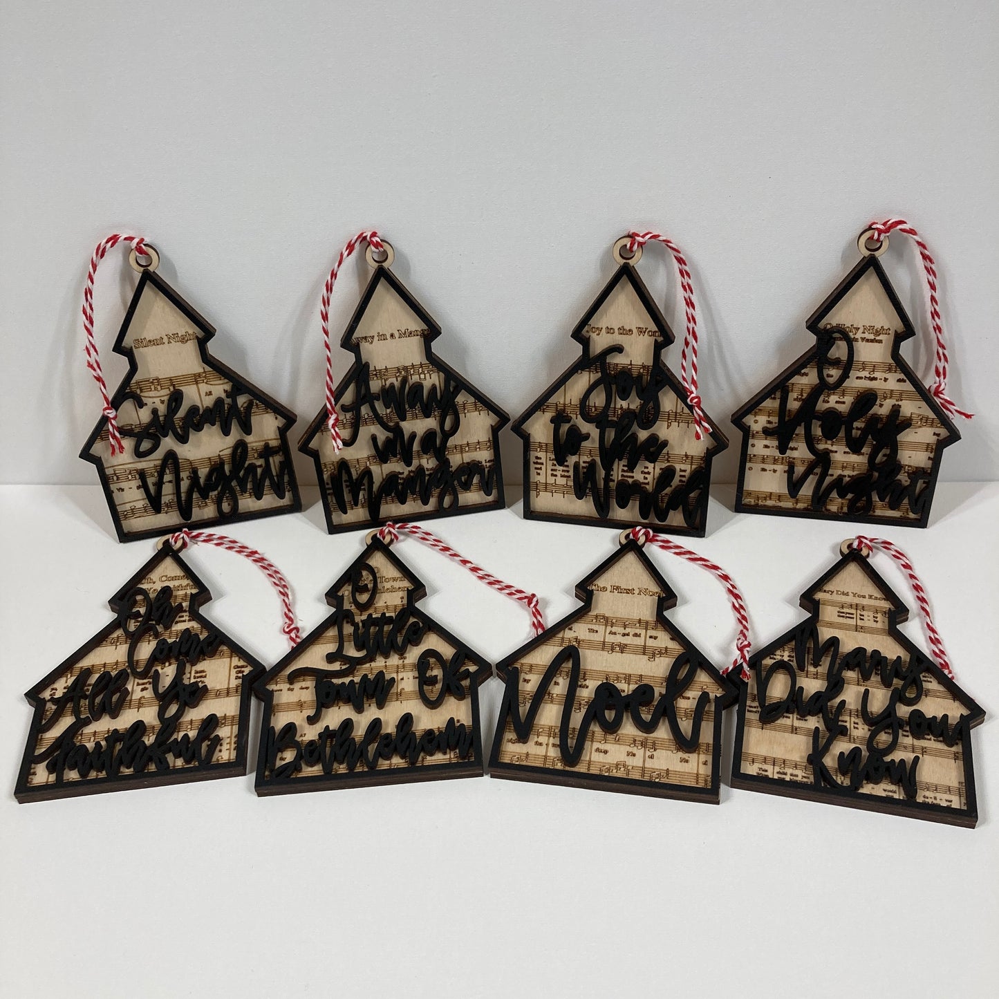 Christmas Carol Ornament set