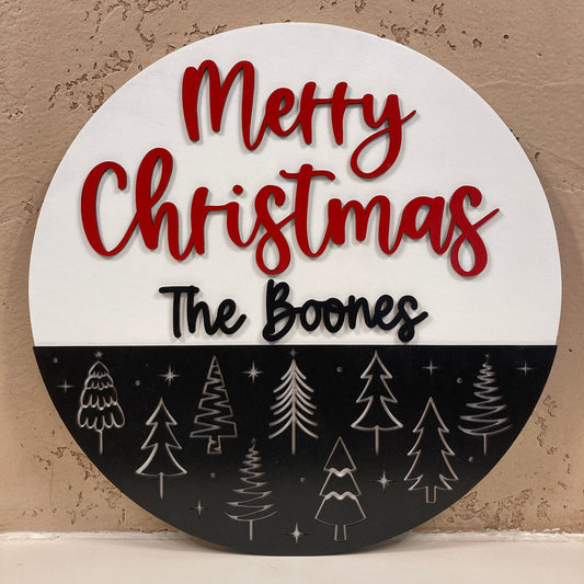 3D Christmas Sign (round) Success