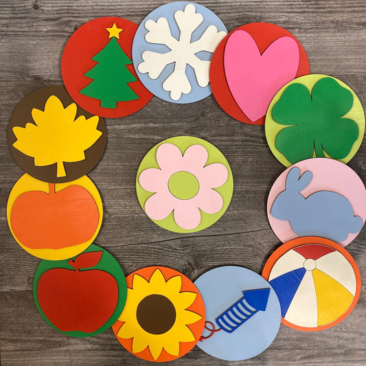 3D Welcome to our Classroom Sign with monthly disc