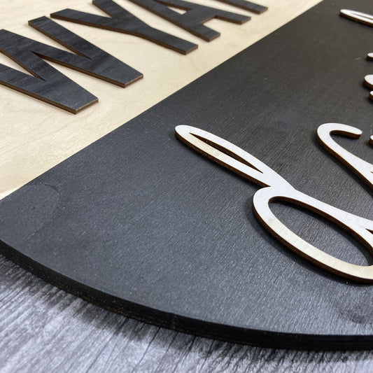 3D Name Sign (boy)