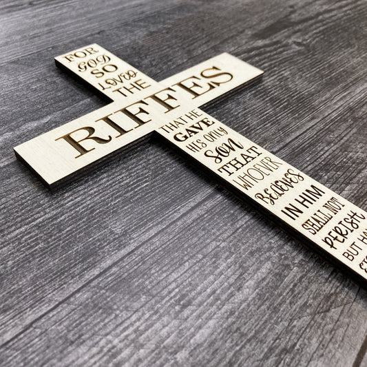 Personalized Cross with John 3:16