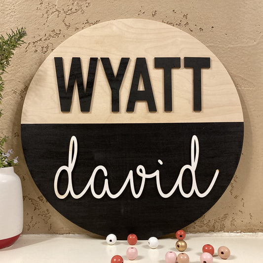 3D Name Sign (boy)