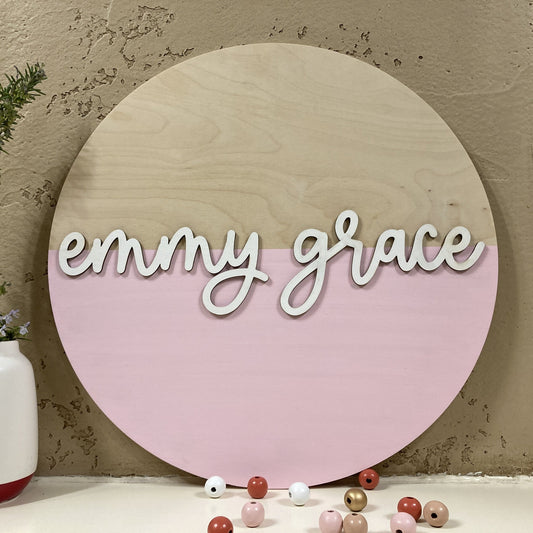 3D Name Sign (girl)