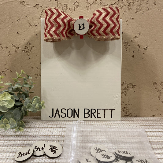 Engraved Photo Block with grade milestones