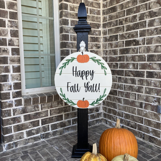 3D Fall Sign (round)