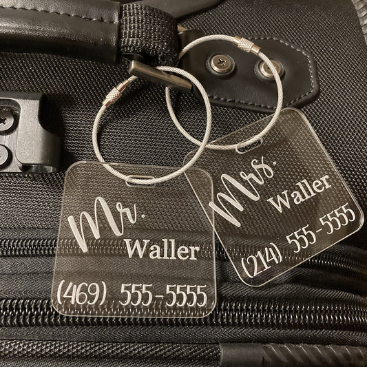Engraved Luggage Tags