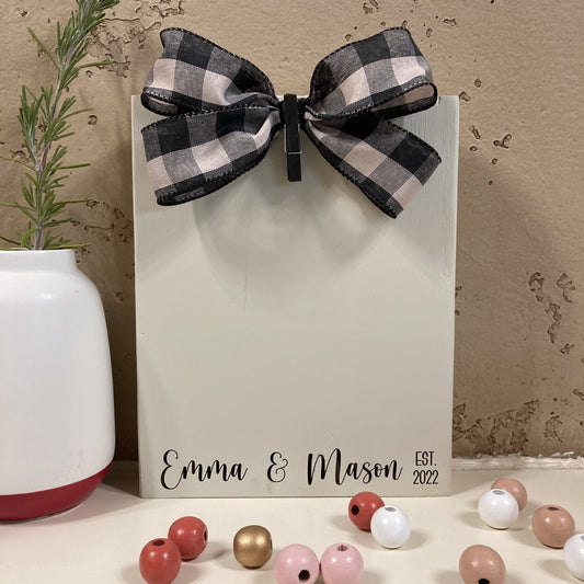 Engraved Photo Block (Marriage)
