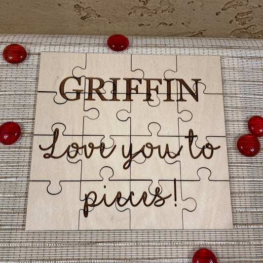 Personalized Valentine Puzzle