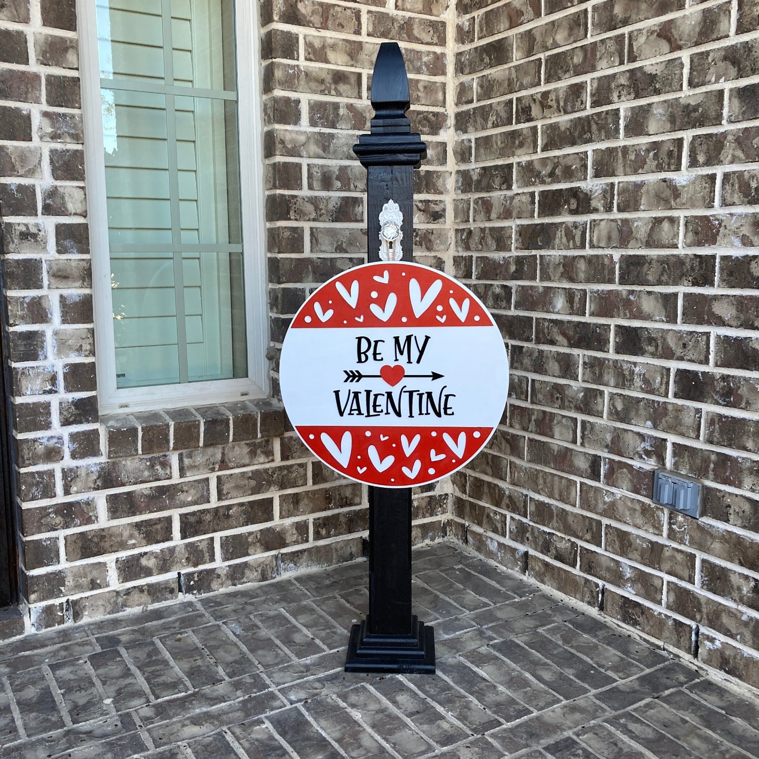 3D Hearts Sign (round)