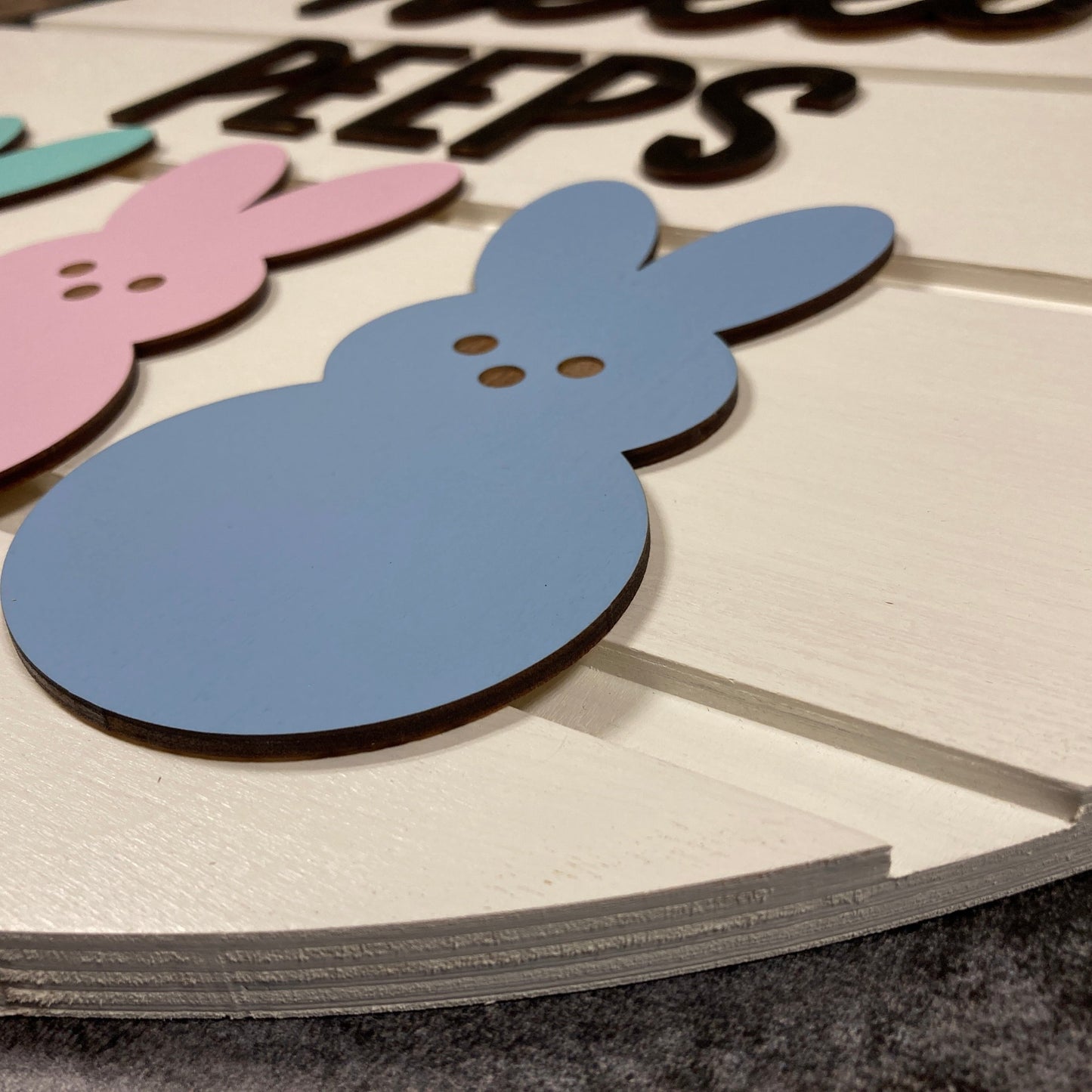 3D Peeps Sign (round)