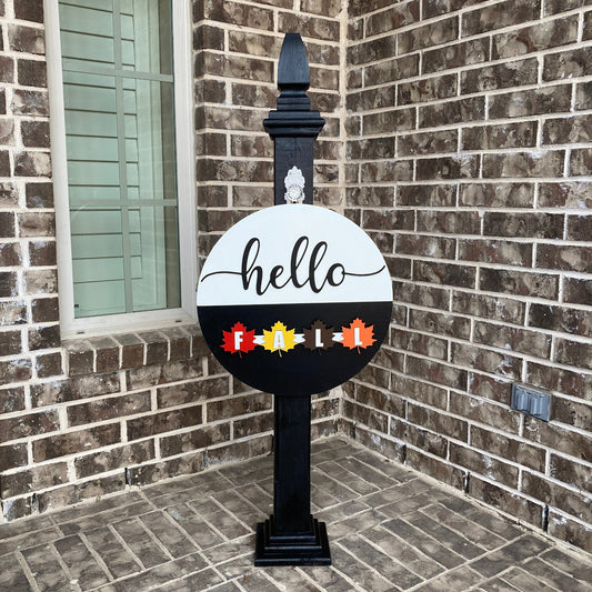 3D Seasons Sign (round)