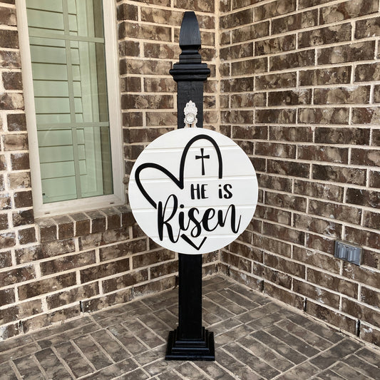 3D Risen Sign (round)