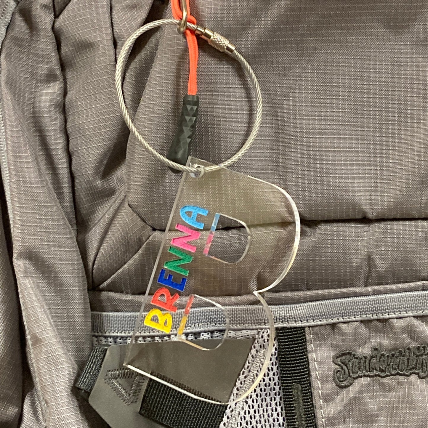 Personalized Backpack Tag (initial)