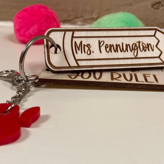 Teacher keychain