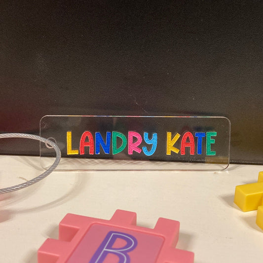 Personalized Backpack Tag (rectangle)