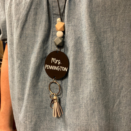Personalized Teacher Lanyard