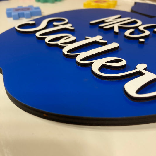 3D Teacher Apple Sig