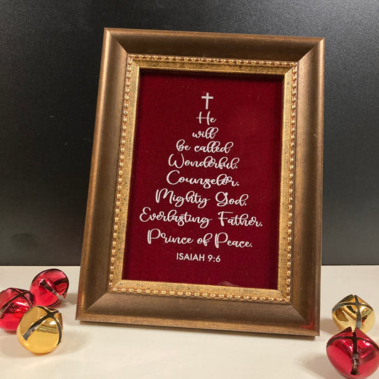 Isaiah 9:6 Christmas Frame