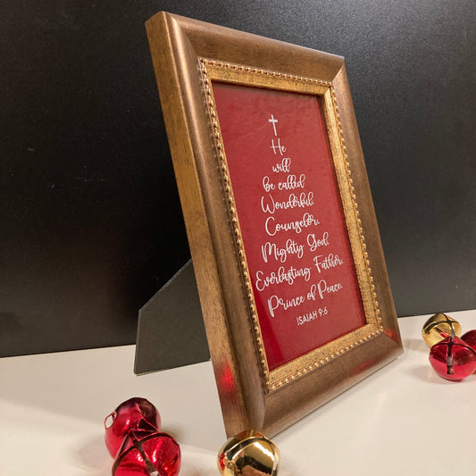 Isaiah 9:6 Christmas Frame