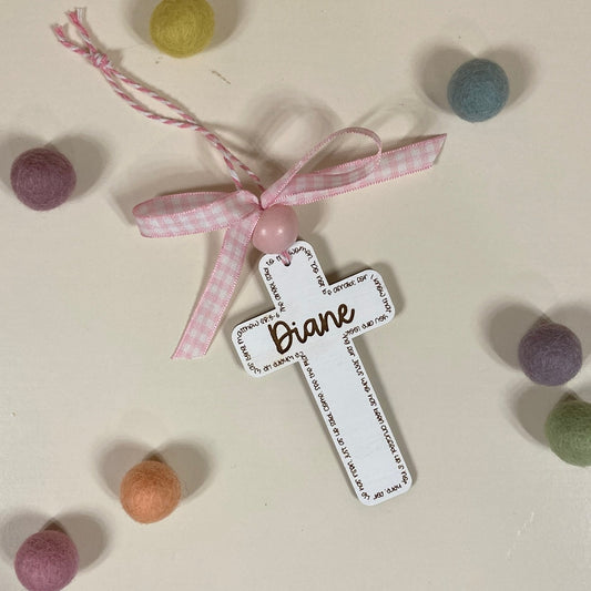 Easter Cross Name Tag