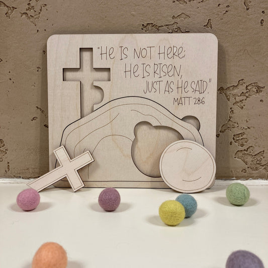 Easter "He Is Risen" Puzzle