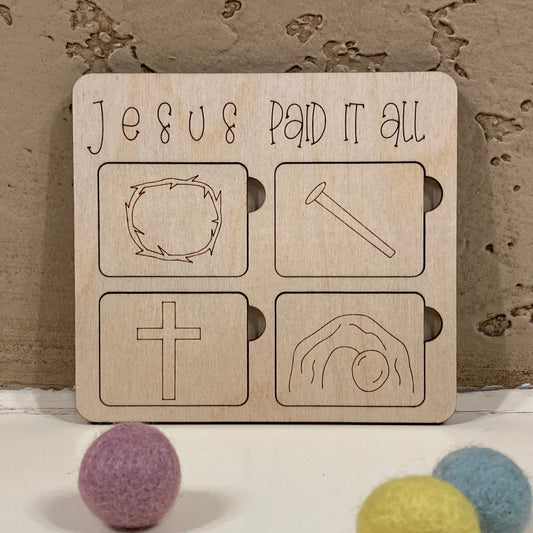 Easter "Jesus Paid It All" Puzzle (Mini)