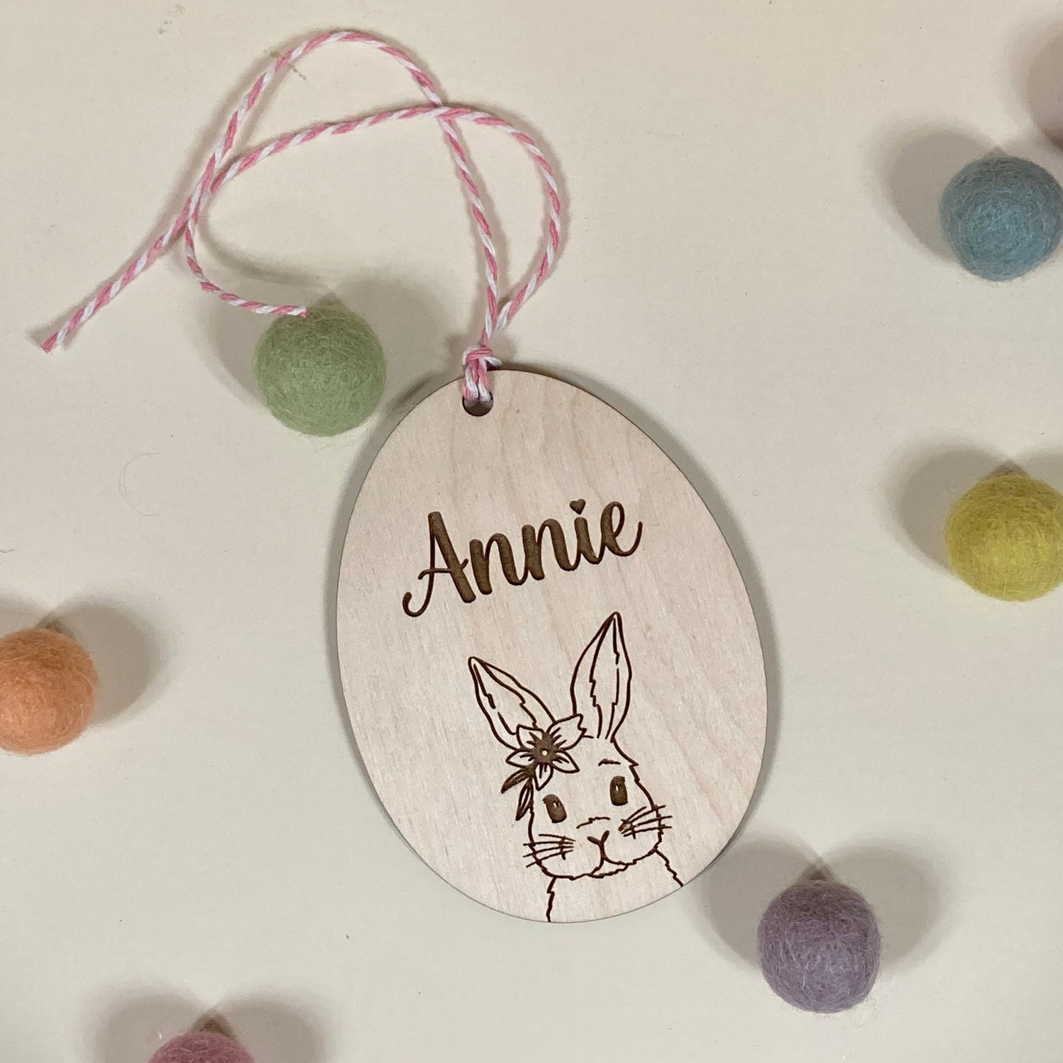 Easter Basket Name Tag (wood)