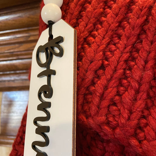 Christmas Stocking Name Tag