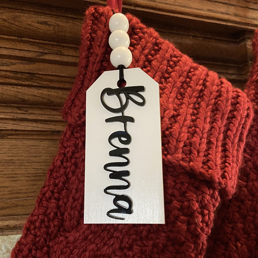 Christmas Stocking Name Tag