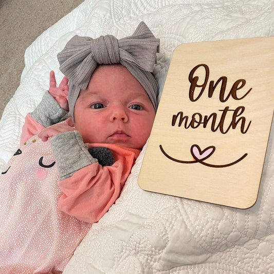 Engraved Baby Milestone Cards